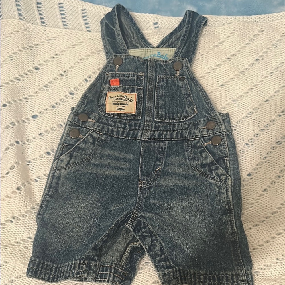 OshKosh B'gosh Blue Denim Overalls Classic Design